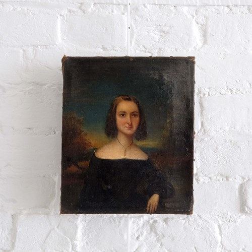 Naive Portrait Of A French Lady
