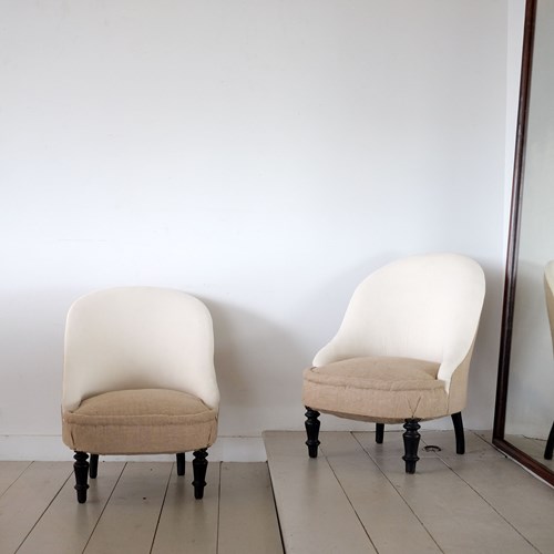 Pair Of French Boudoir Chairs