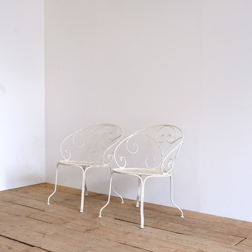 Pair Of French Garden Chairs