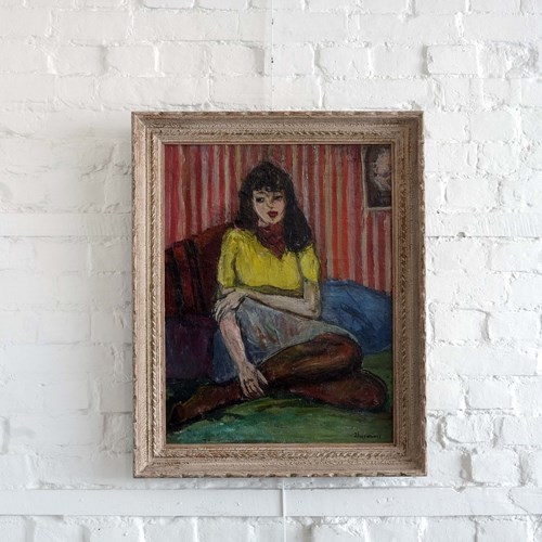 Study Of A Reclining Lady