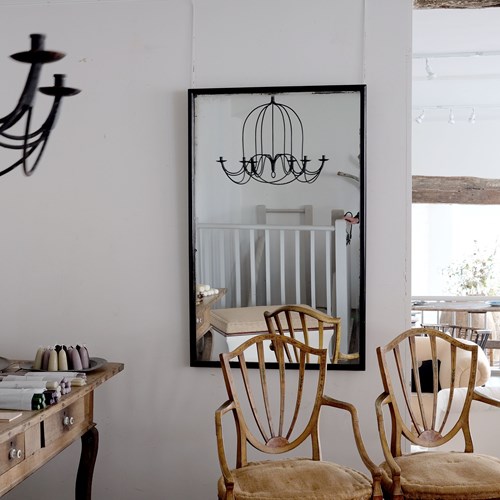 Ebonised Shop Mirror