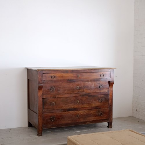 French Antique Walnut Commode