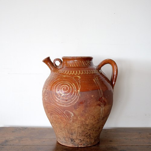 Antique Spanish Oil Pot