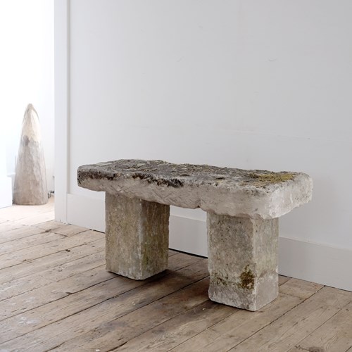 Stone Garden Bench