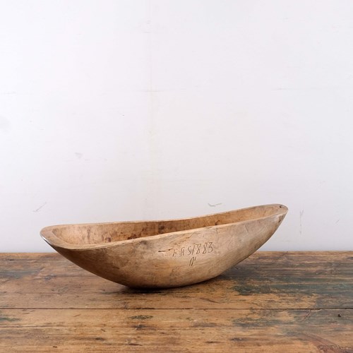 Antique Swedish Folk Art Root Bowl