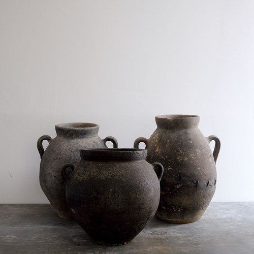 Trio Spanish Terracotta Pots