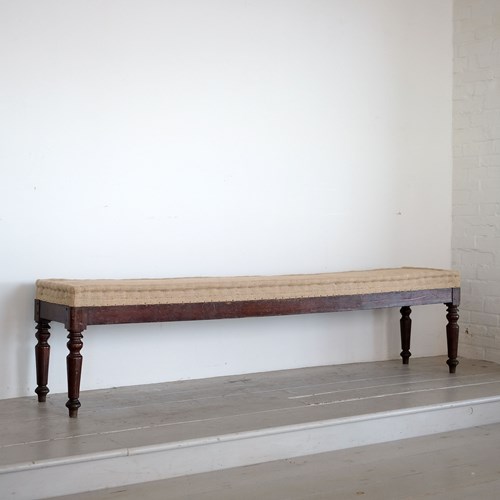 Antique Upholstered Bench