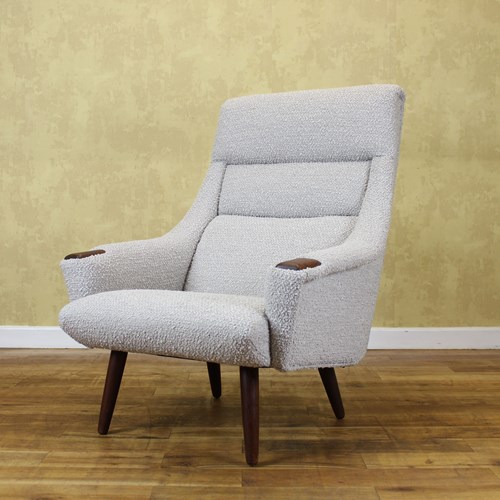 1960’S Danish Boucle Upholstered Armchair