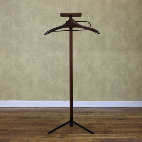 Stylish Teak And Metal Valet Stand C 1970