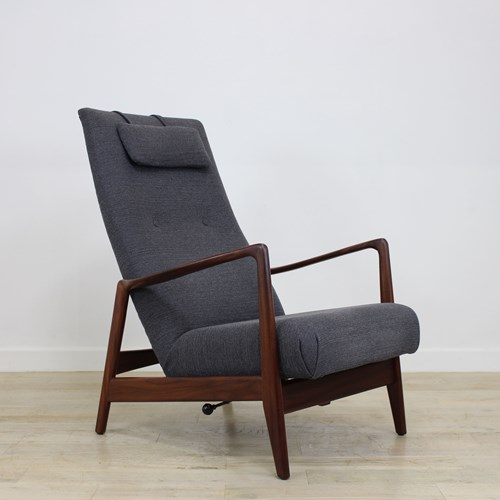 1960’S Gimson And Slater Norwegian Teak Reclining Chair