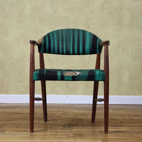 Kurt Olsen Model 223 Danish Teak Armchair Including Re-Upholstery 