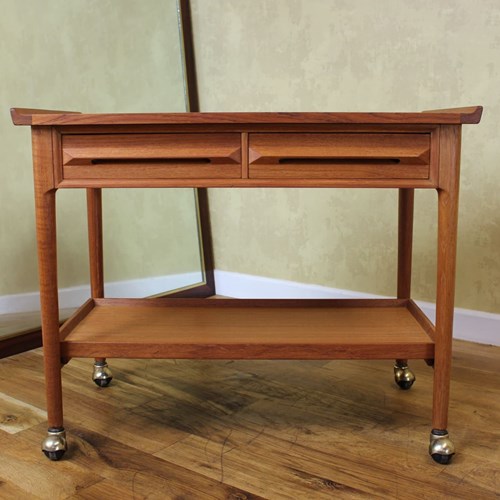Stylish 1960’S Scandinavian Teak Side Table Possibly By Ib Kofod Larsen