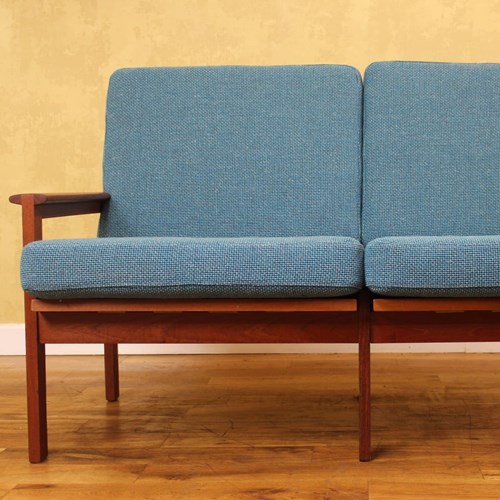Danish 2 Seat Capella Teak Sofa By Illum Wikkelso For Eilersen