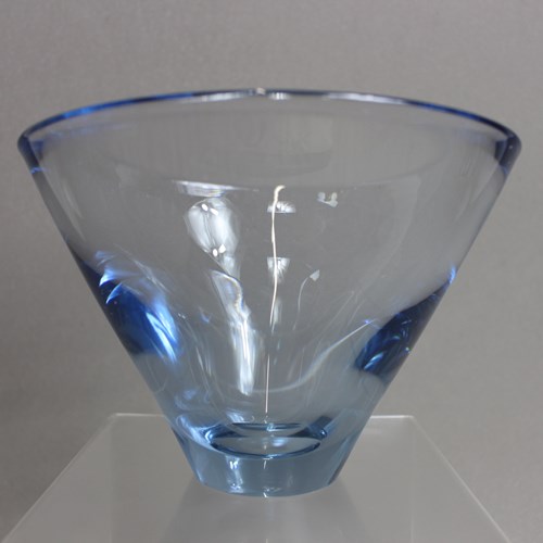 Holmegaard Flared Glass Bowl By Per Lutken 1960