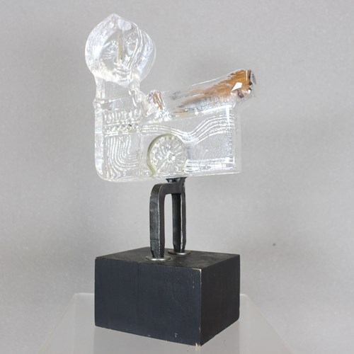 1960’S Boda Glass Sculpture By Bertil Vallien