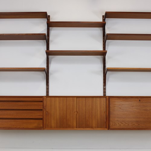 Cado 3 Bay Hanging Teak Wall System