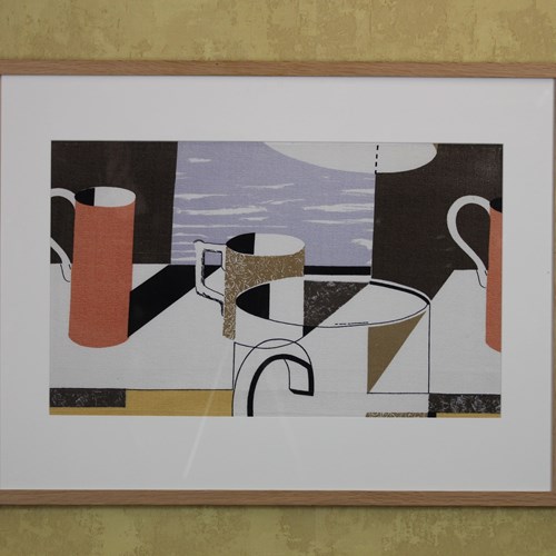 Edinburgh Weavers Framed Fabric By Kenneth Rowntree