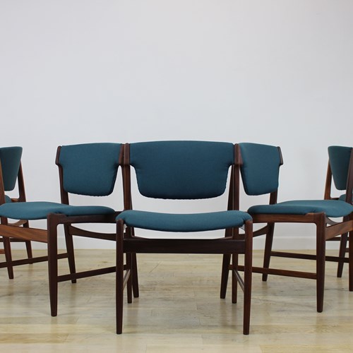 Rare Set Of 6 G Plan Danish Design Chairs By Ib Kofod Larsen