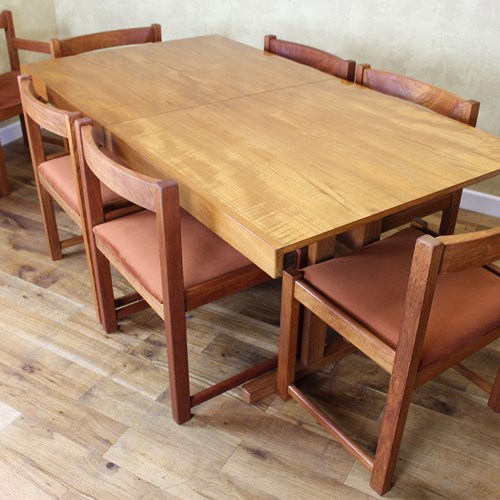 1960’S Gordon Russell Teak Table And 8 Chairs