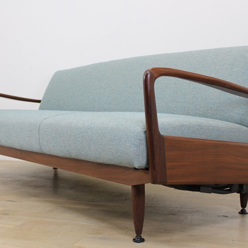 Early 60’S Greaves & Thomas Newly Upholstered Sofa Bed
