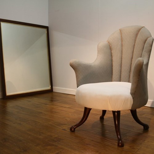 Late Victorian Shell Back Small Armchair