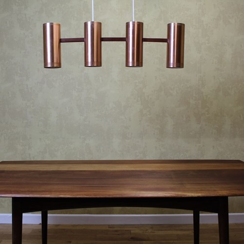 Smart Fog And Morup 1960’S Cylinder IV Pendant Lamp By Jo Hammerborg