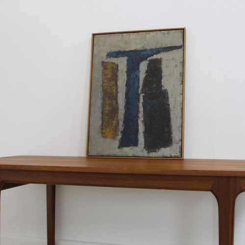 Jurgen Dost Abstract Oil Painting Late 1960’S