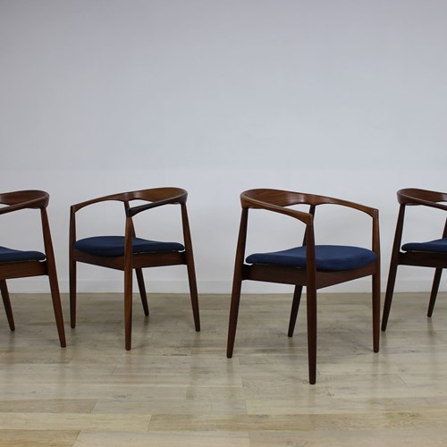 Set Of 4 Teak Troja Chairs Designed By Kai Kristiansen In 1959