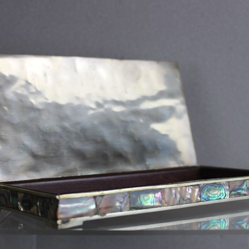 Early 1960’S Mexican Abalone Alpaca Box