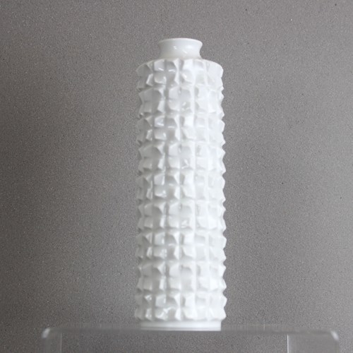1960’S Meissen White Vase By Ludwig Zepner In Original Box