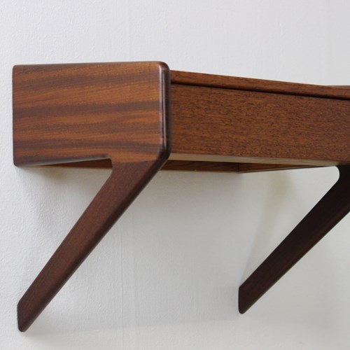 Ølholm Mobler Teak Hanging Bedside Drawer