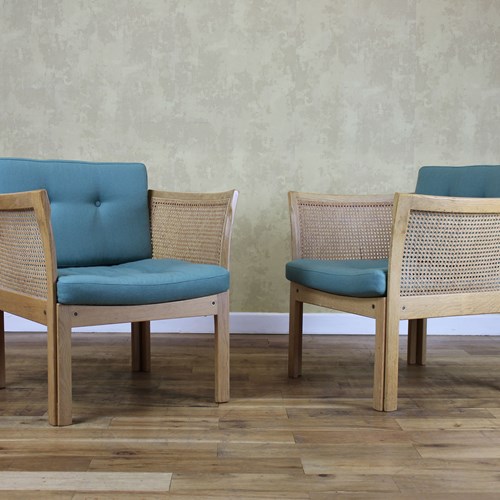Pair Danish Oak Plexus Chairs
