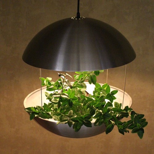 Poul Cadovius Aluminium Flower Plant Lamp For Hans Folsgaard 1968