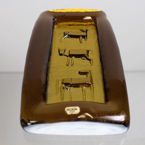 Large Erik Hoglund Dish With 3 Horses