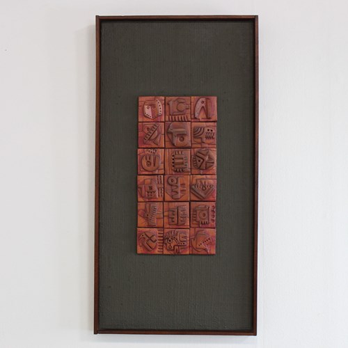 Ron Hitchens 1960’S Terracotta Tile Panel