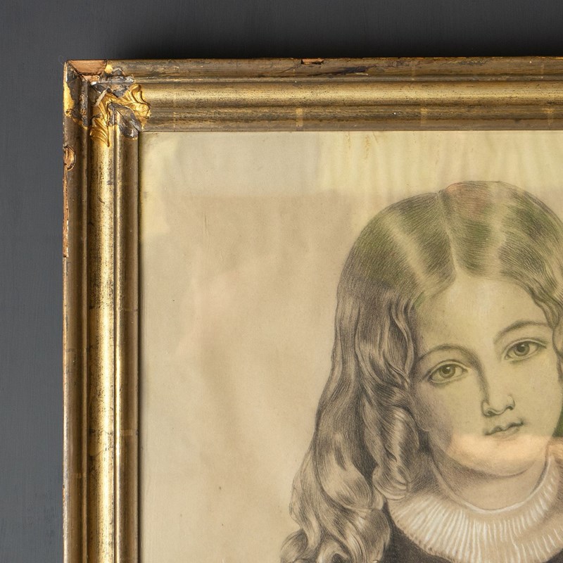 Antique French Portrait Drawing Of Girl & Spaniel-rag-and-bone-5-dsc04933-main-638076414687359280.jpeg