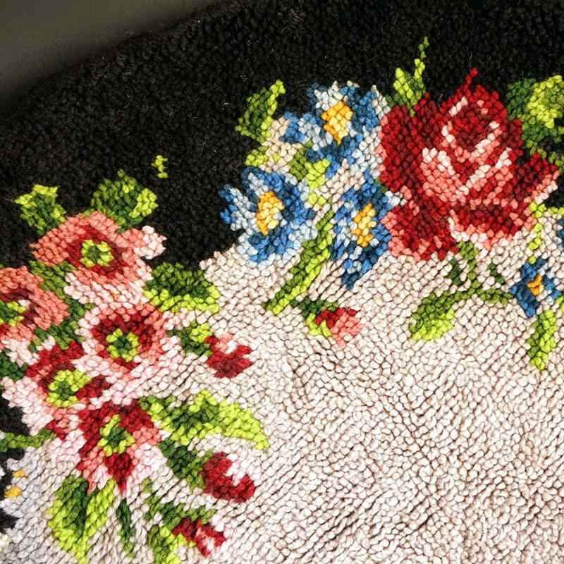French Vintage Pure Wool Handmade Floral Latch Hook Rug, 1940S-rag-and-bone-6-il-fullxfull-3514899655-alrj-zafmhr5ofwn7lkw0-main-638114038406657734.jpeg