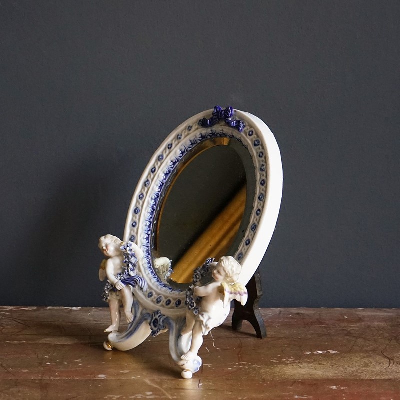 Antique German Porcelain Table Mirror With Cherubs, 19Th Century-rag-and-bone-9-dsc05946-main-638041382508693562.jpeg