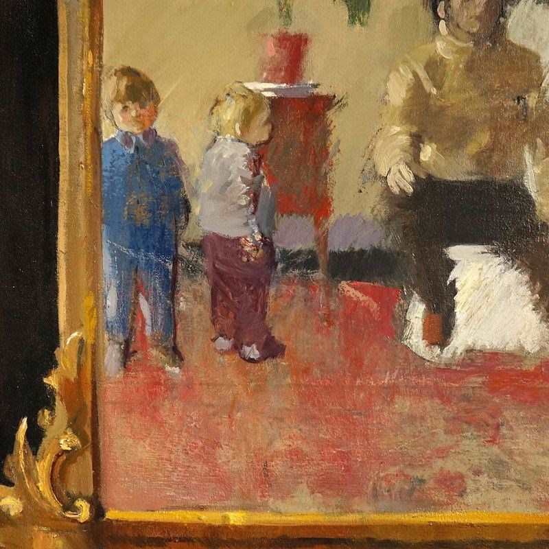 ‘Wife And Family’ 1970 By John G. Boyd, Large Vintage Original Oil Painting-rag-and-bone-9-rag-and-bone-dsc02889-main-637493616754381875-bwmodcfdg4gecuw6-main-638114354437830426.jpeg
