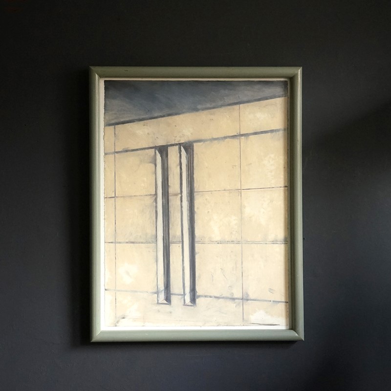 Vintage Original Abstract Painting Architectural Study By Richard Sladden-rag-and-bone-dsc04350-main-637534161749968395.JPG