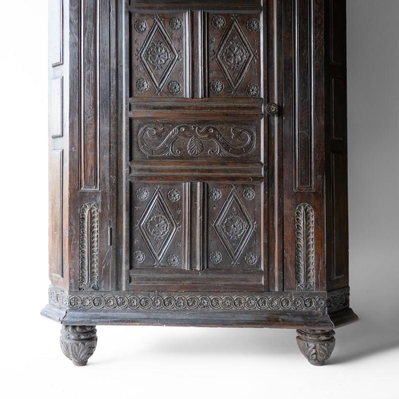 Large Antique Freestanding Carved Oak Corner Cabinet Cupboard, 17Th Century-rag-and-bone-dsc06598-main-638427244722331872.jpg