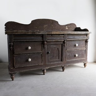 Antique Painted Pine Dresser, Lanca...