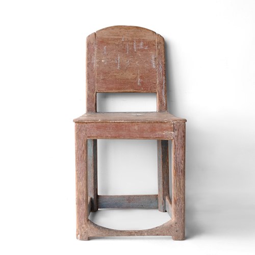Antique 18Th Century Swedish Gustavian Folk Art Chair