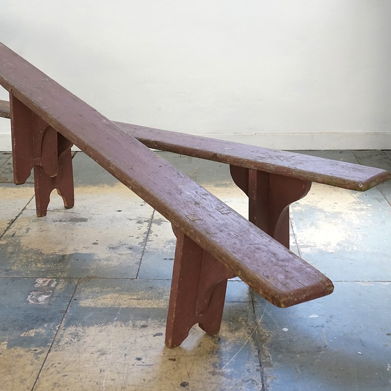 19th Century French Rustic Painted Pine Benches-rag-and-bone-dsc07478-main-637594754181964519.JPG