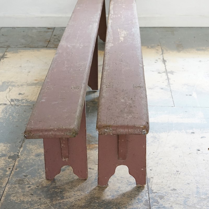 19th Century French Rustic Painted Pine Benches-rag-and-bone-dsc07505-main-637594754214776939.JPG