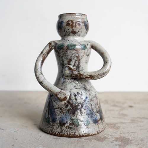 Studio Pottery Vase By Gustave Reynaud For Atelier Le Murier