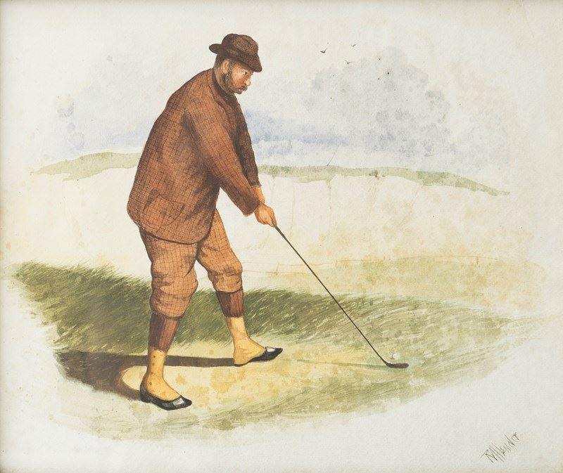 Antique Original Golf Watercolour Painting In Oak Arts And Crafts Frame-rag-and-bone-gold-close-up--main-638235468495823326.jpg