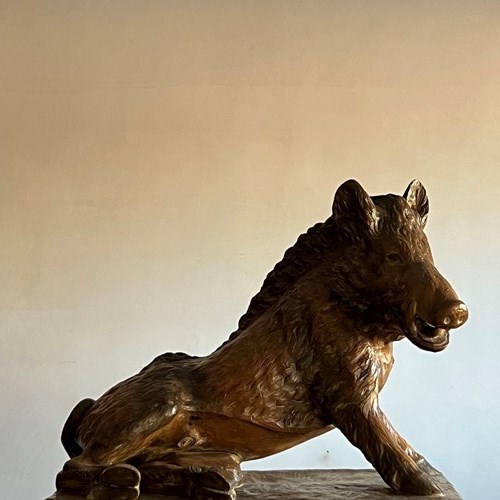 Carved Black Forest ‘Il Porcellino’ Boar