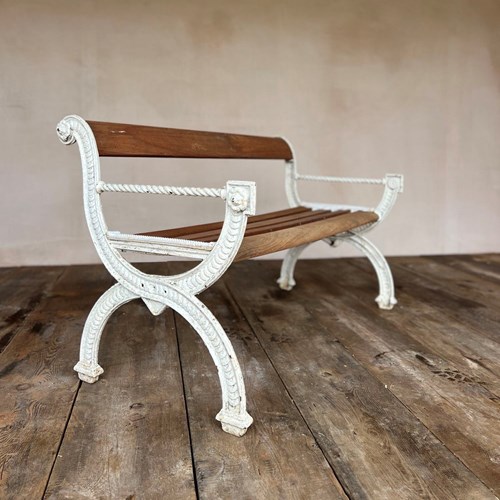 19Thc Cast Iron Garden Bench