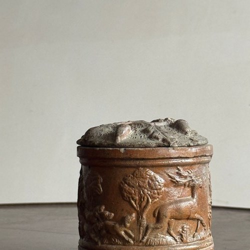 Salt Glazed Tobacco Jar